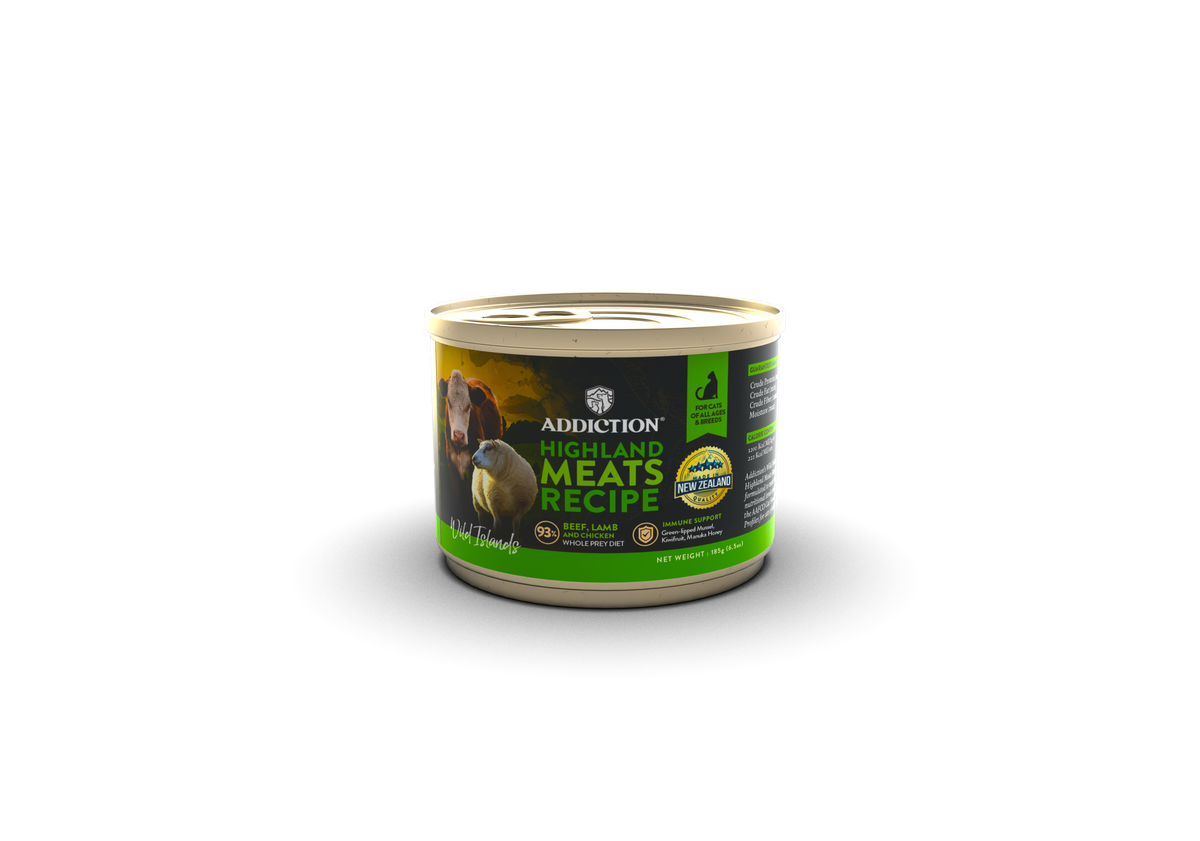 Addiction Wild Islands Cat Highland Meats Can 185g