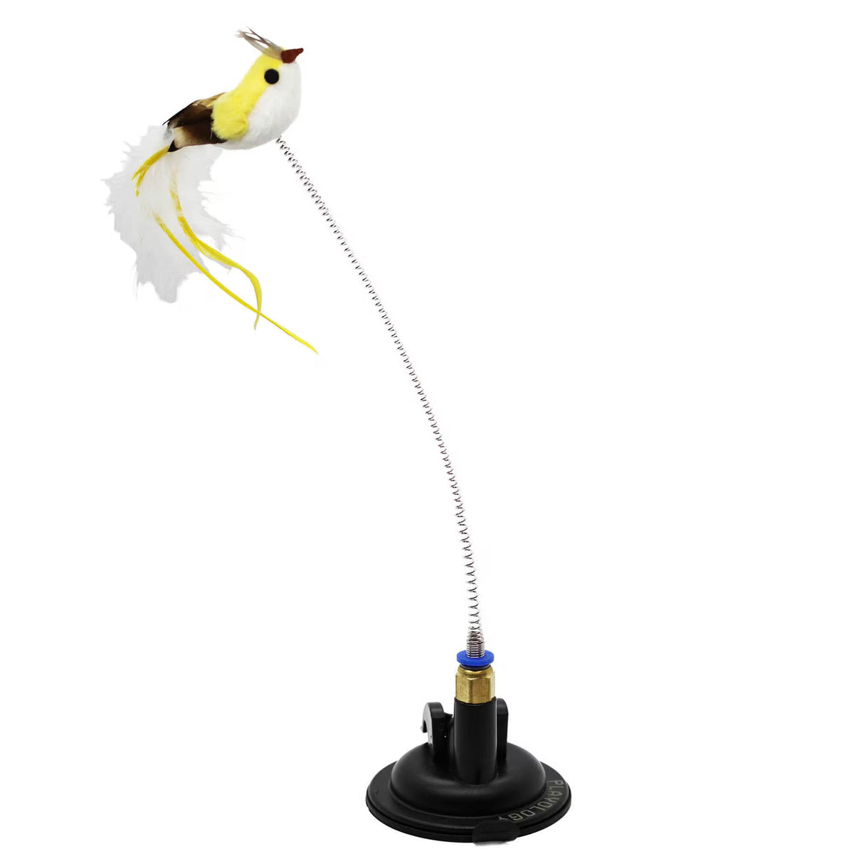 Playology Suction Cup Spring Bird Cat Toy