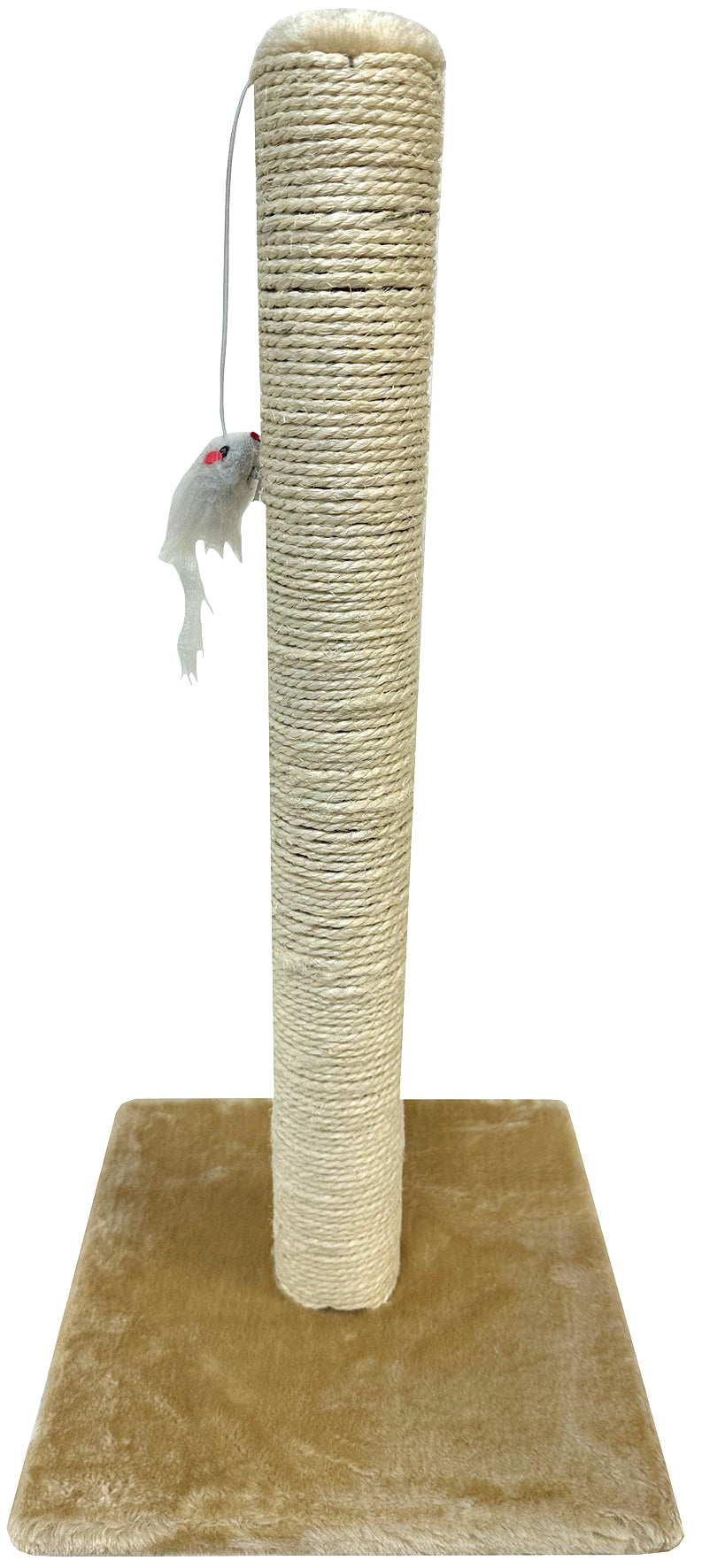 Cat Scrather Sisal Post & Toy Ball 60cm Beige