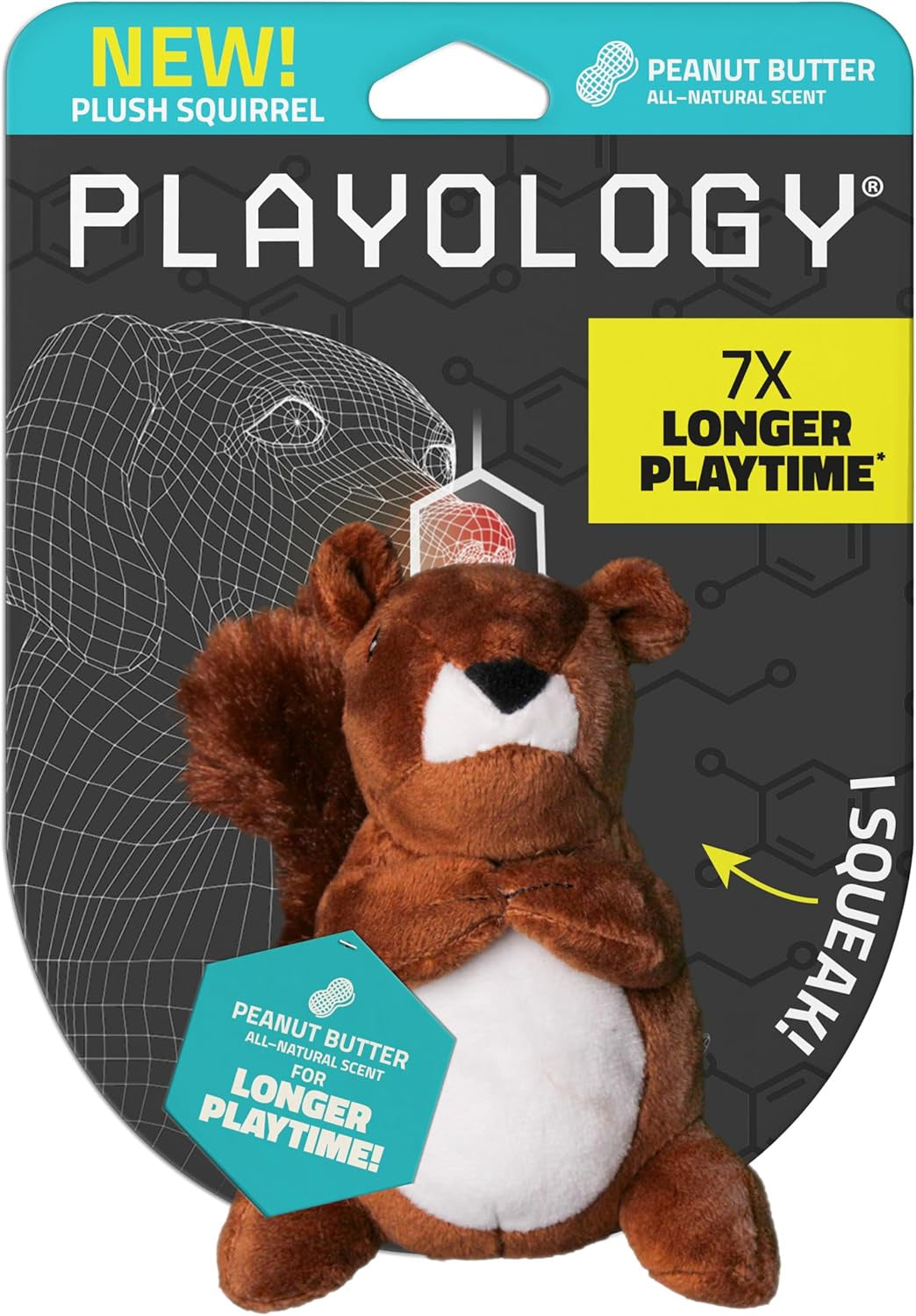Playology Plushies Squirrel - Peanut Butter Small