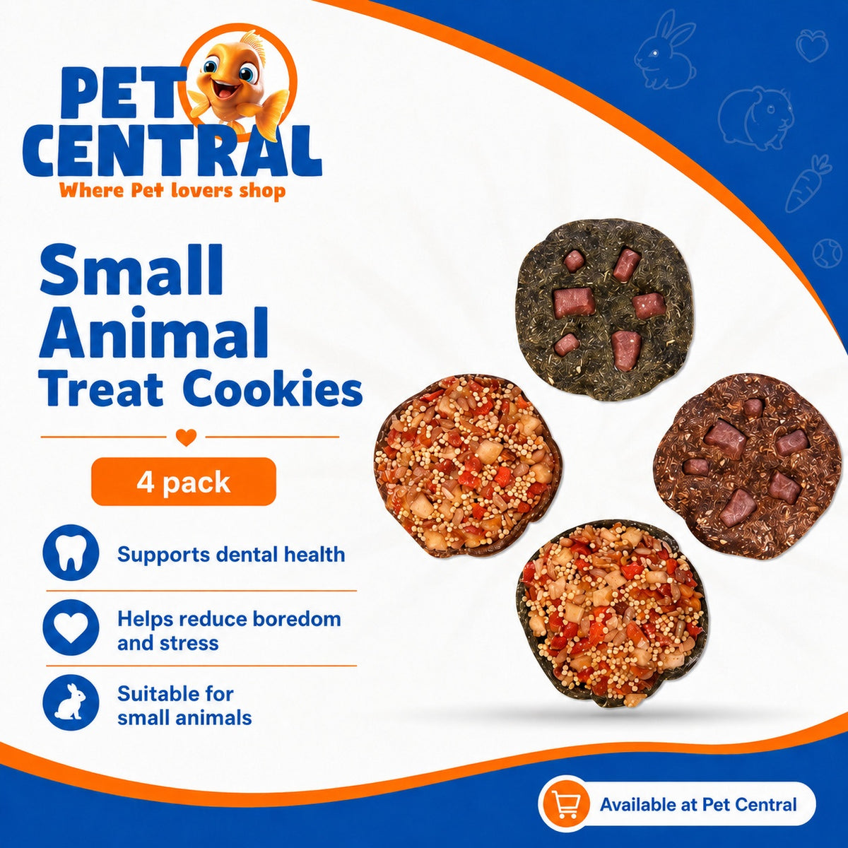Small Animal Treat Cookies Small 4pcs