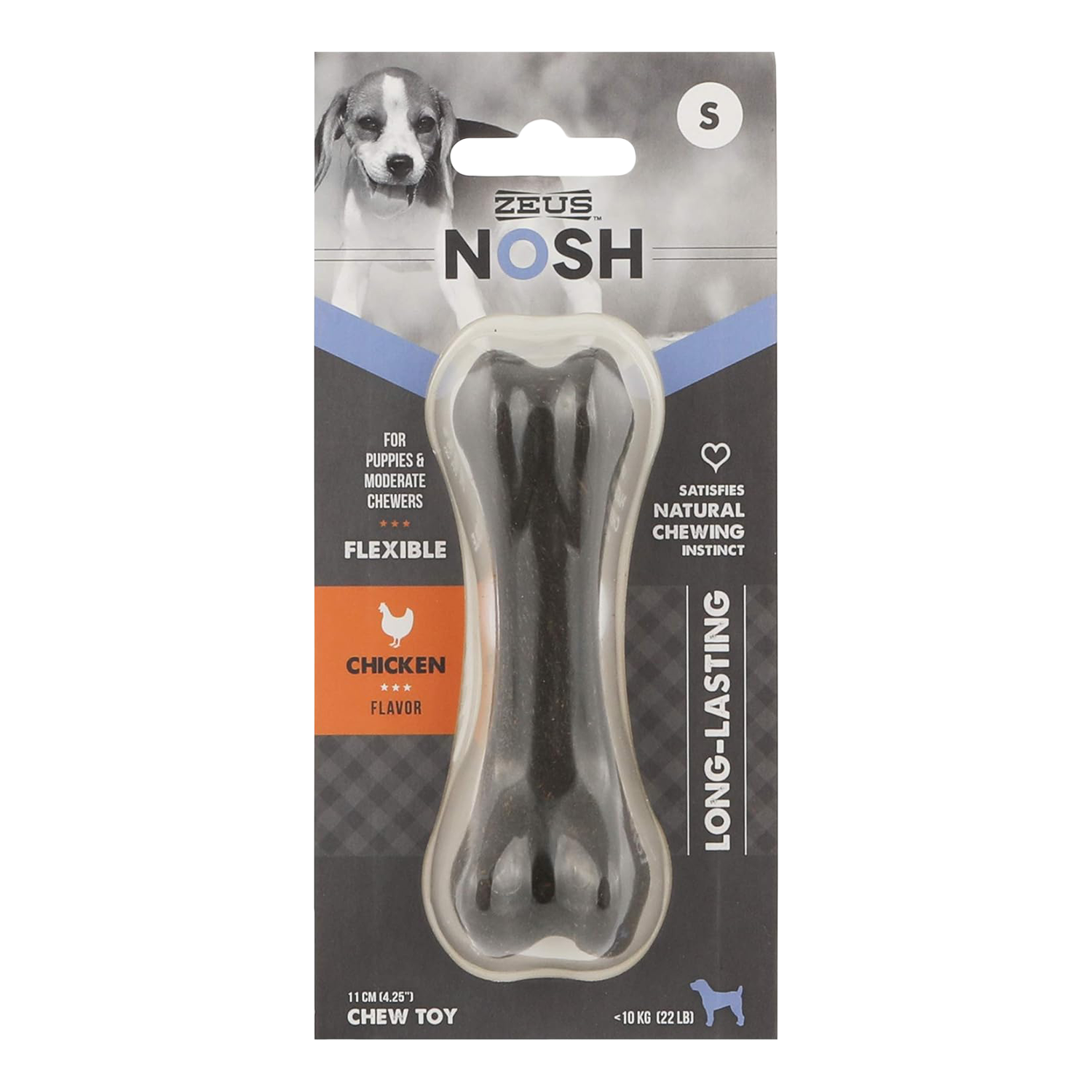 Zeus Nosh Flexible Chew Bone Chicken Flavour For Puppies