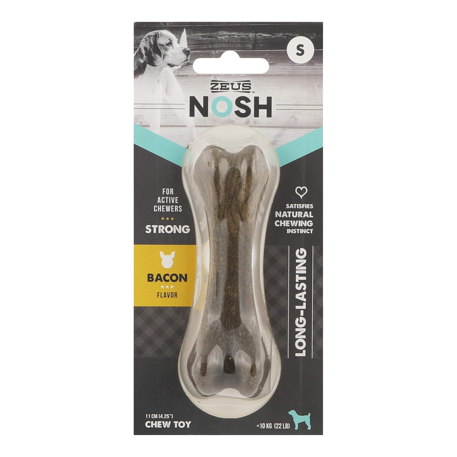 Zeus Nosh Strong Chew Bone Bacon Flavour