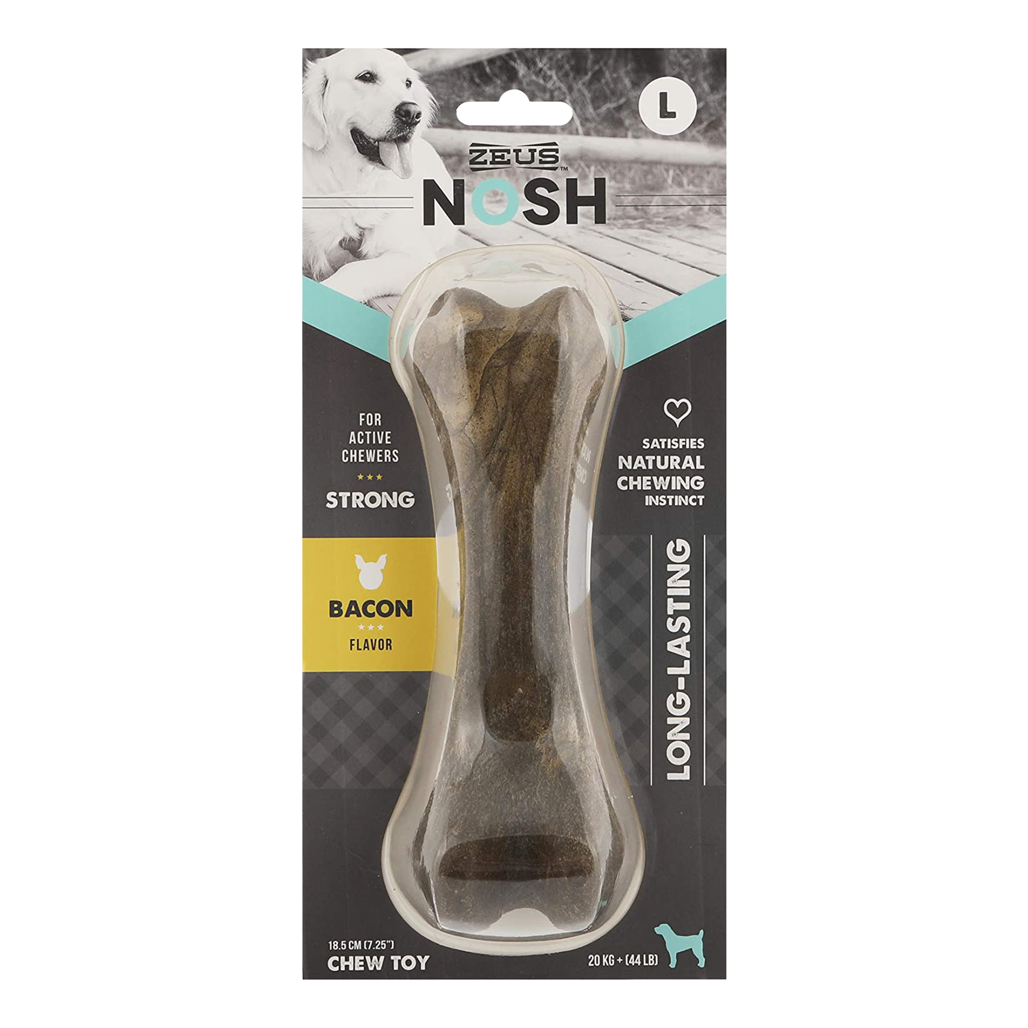 Zeus Nosh Strong Chew Bone Bacon Flavour