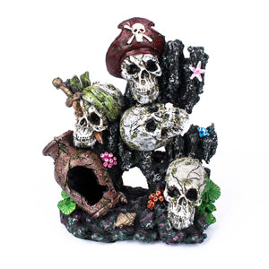 AquaWorld Pirate Skulls 15.5x10x19cm