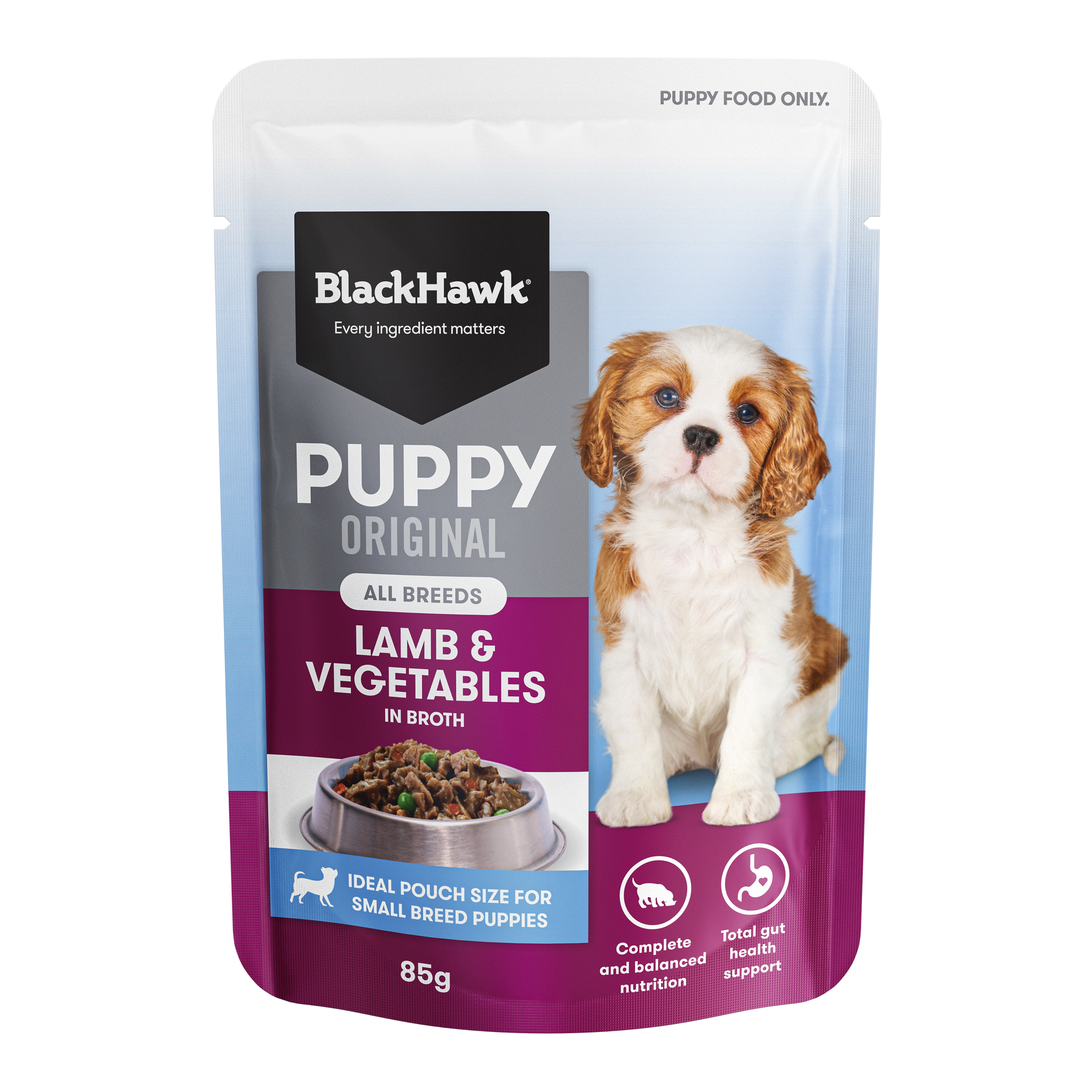 Black Hawk Puppy Original Puppy Pouch Lamb & Veg
