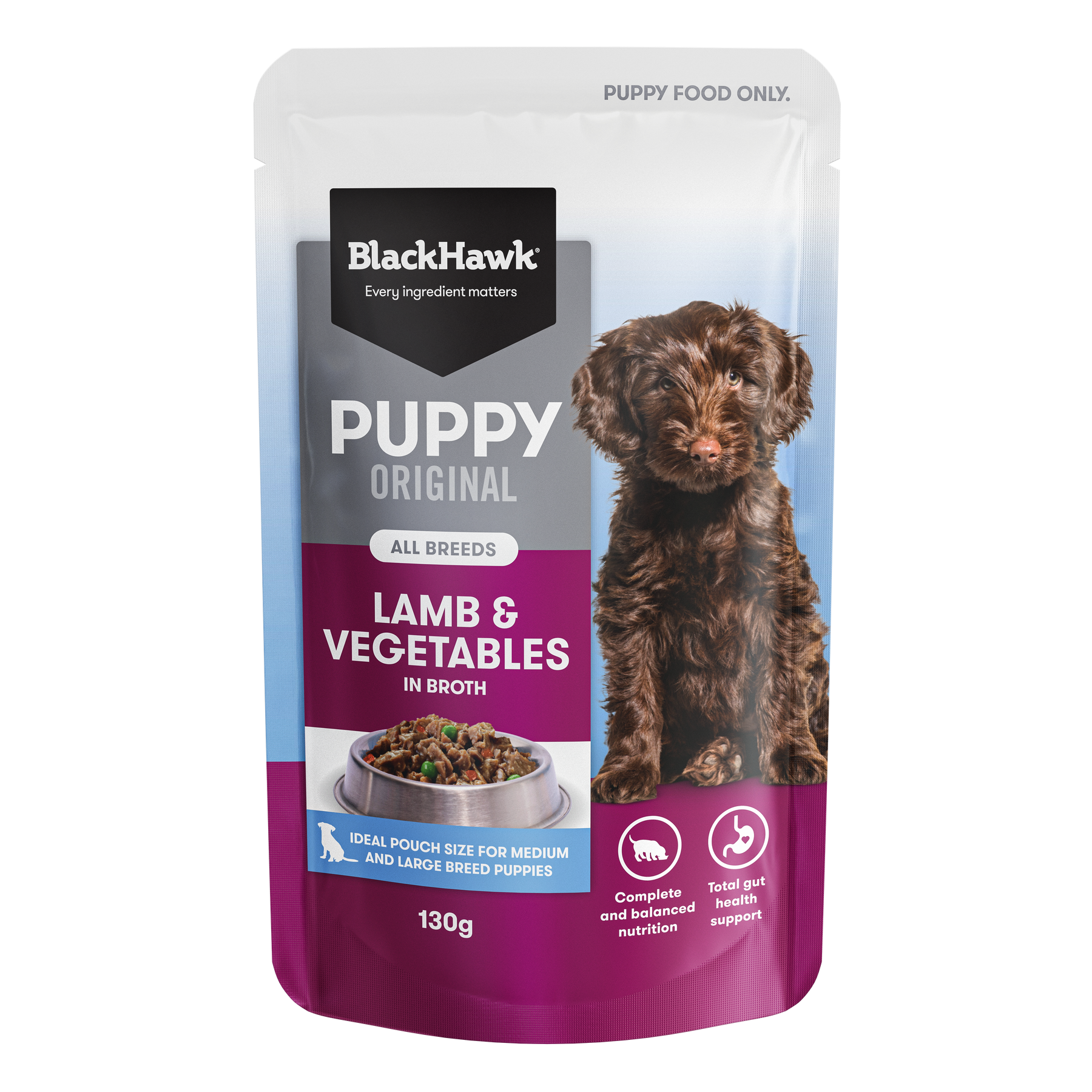 Black Hawk Puppy Original Puppy Pouch Lamb & Veg