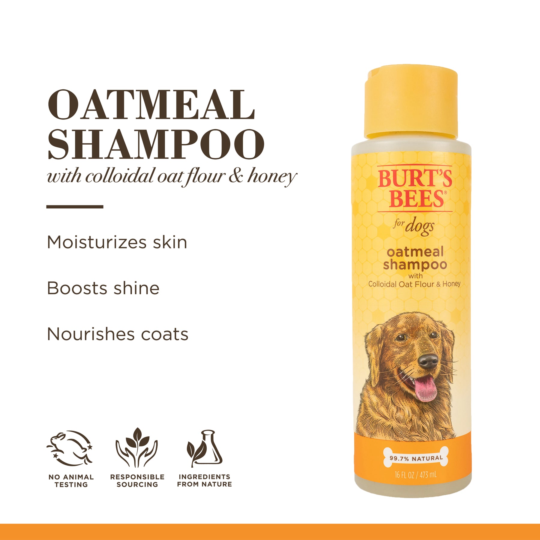 Burt's Bees Oatmeal Dog Shampoo 473ml