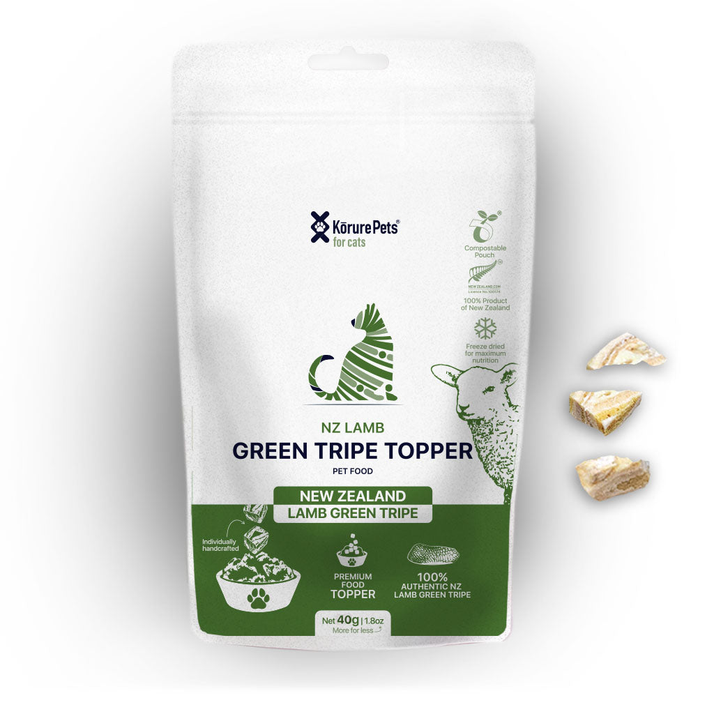 Korure Pets Cat Green Tripe Topper 40g
