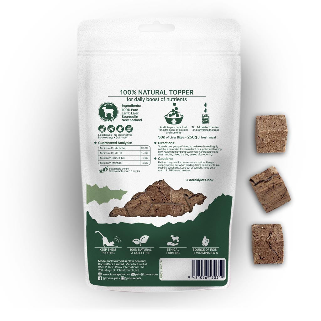 Korure Pets Cat Lamb Liver Topper 50g
