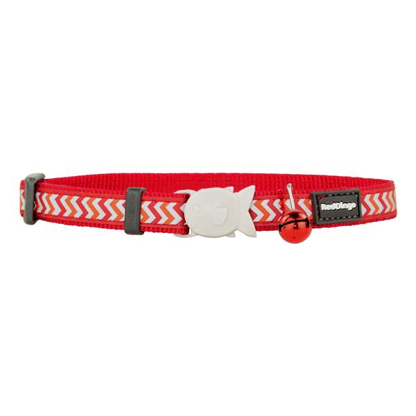 Red Dingo Cat Collar Ziggy Reflective