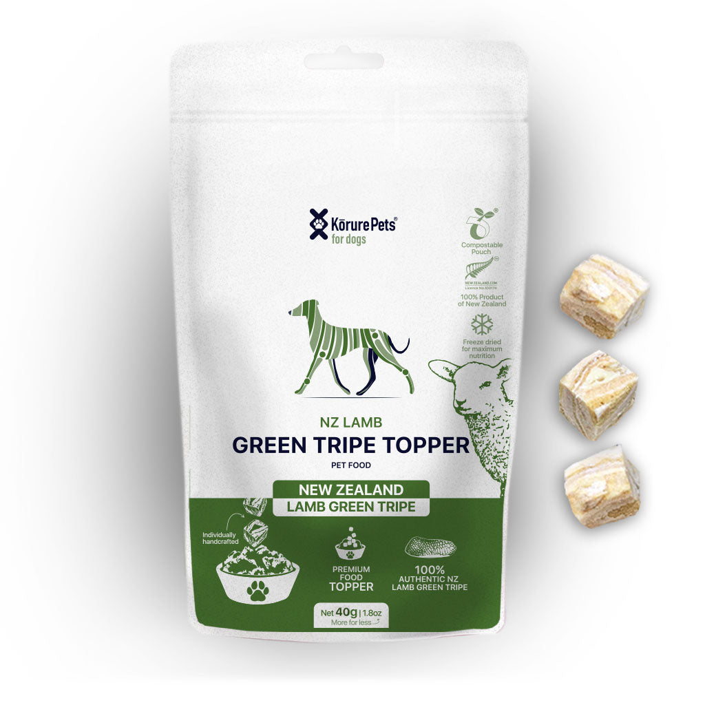 Korure Pets Dog Green Tripe Topper 40g