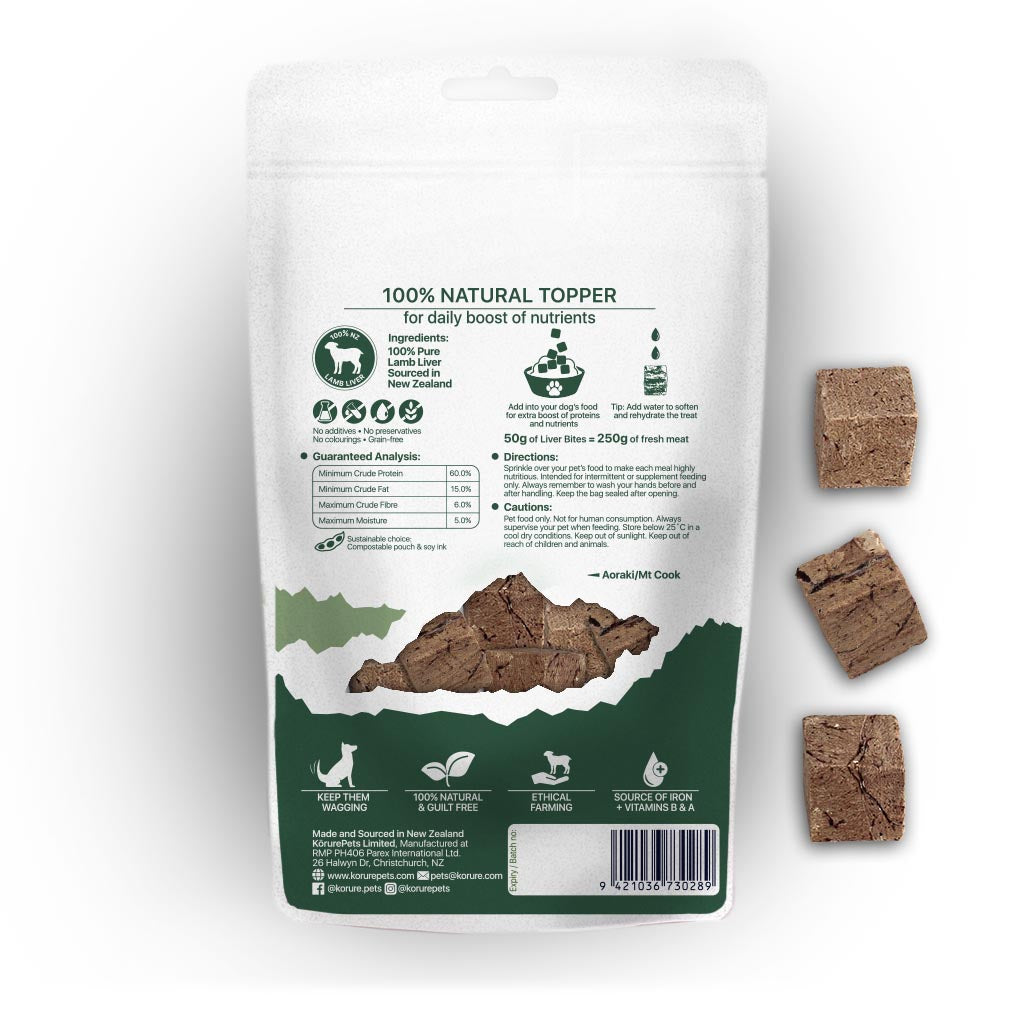 Korure Pets Dog Lamb Liver Topper 50g
