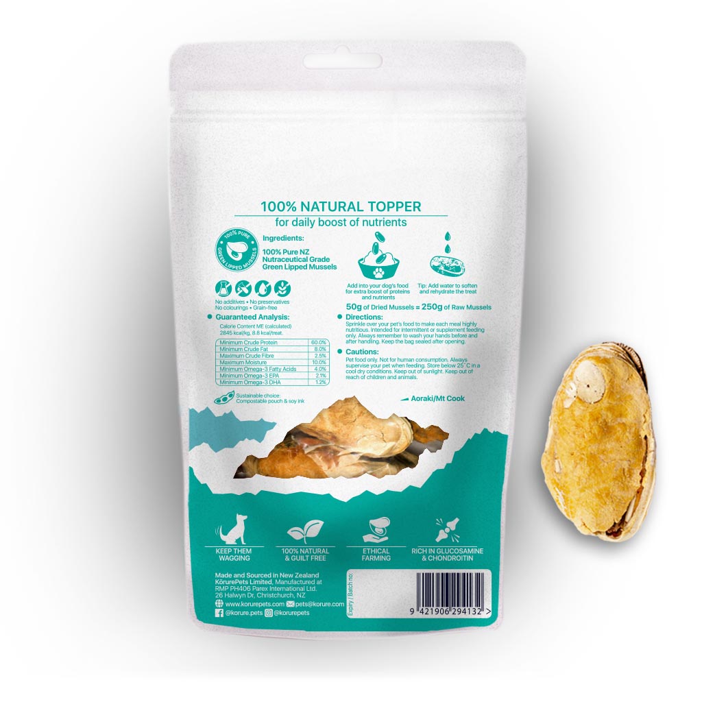Korure Pets Dog Mussel Topper