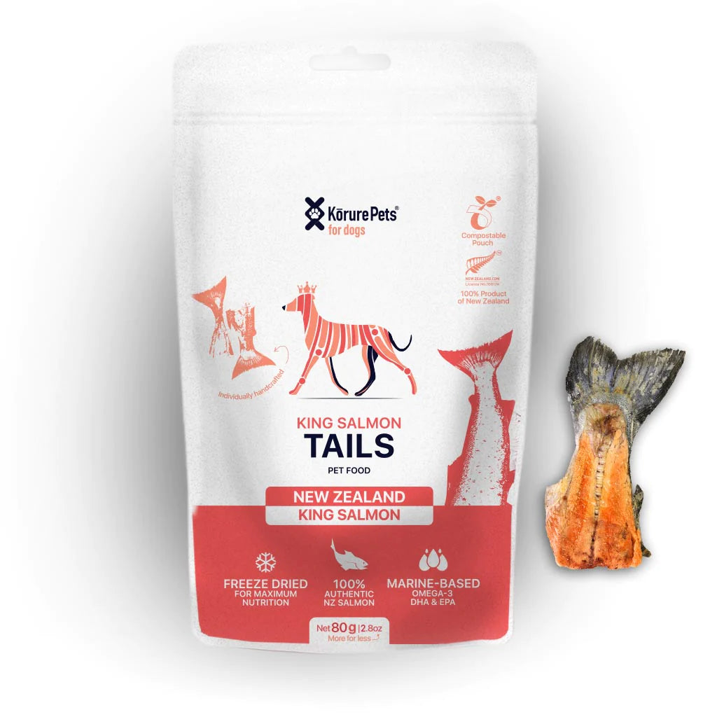 Korure Pets Dog Salmon Tails 80g