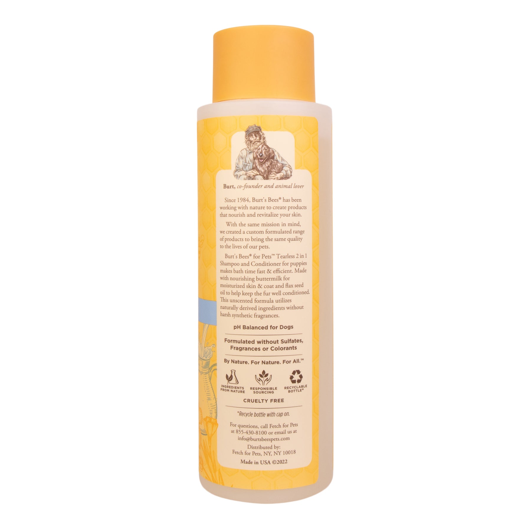 Burt's Bees Tearless 2in1 Puppy Shampoo & Conditioner 473ml