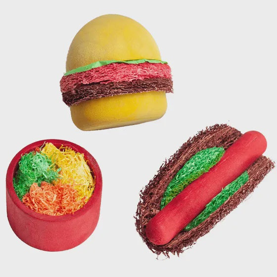 Summer Cookout Wood & Loofah Chews