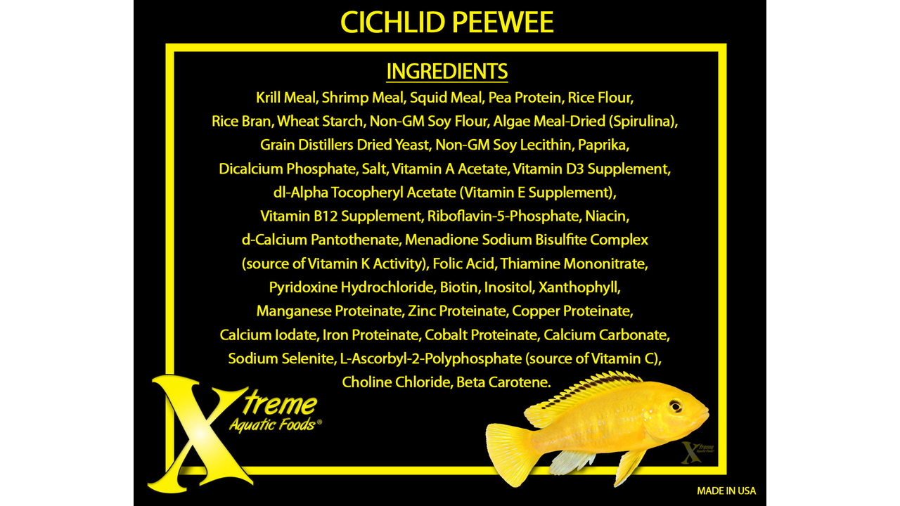 Xtreme Cichlid Peewee 1.5mm Pellet