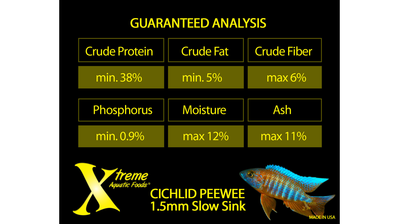 Xtreme Cichlid Peewee 1.5mm Pellet
