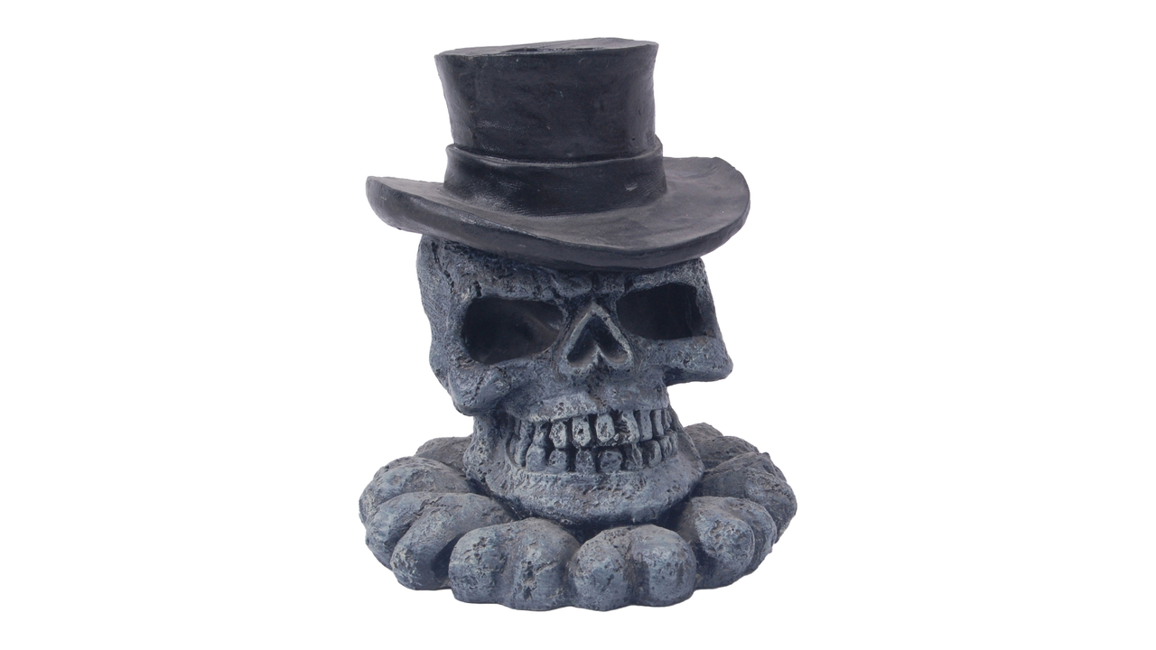 Skull with Tophat 15cm