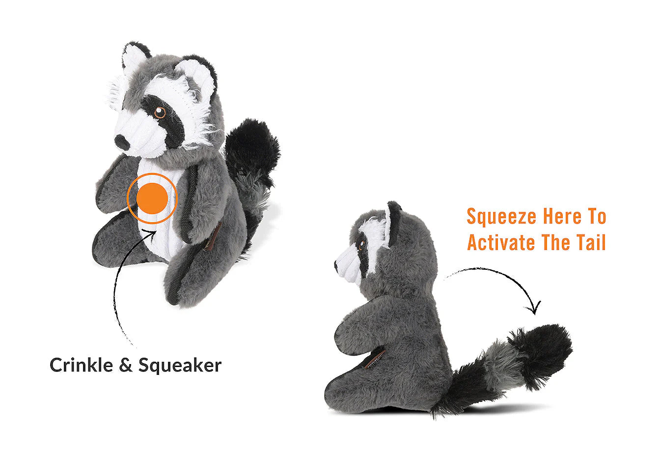 P.L.A.Y Forest Friends Dog Toy Raccoon