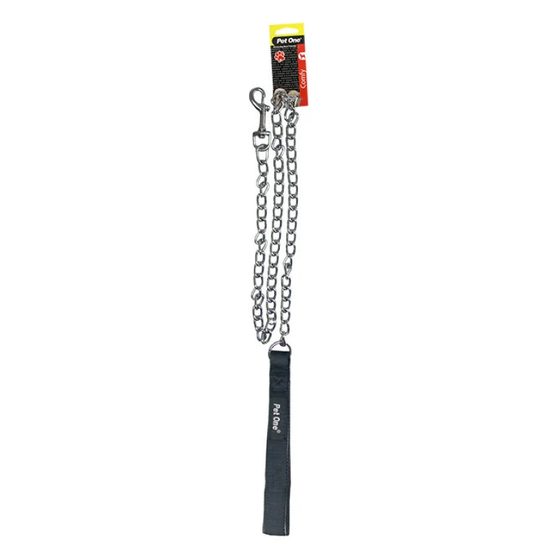 Pet One Chain Padded Leash 120cm