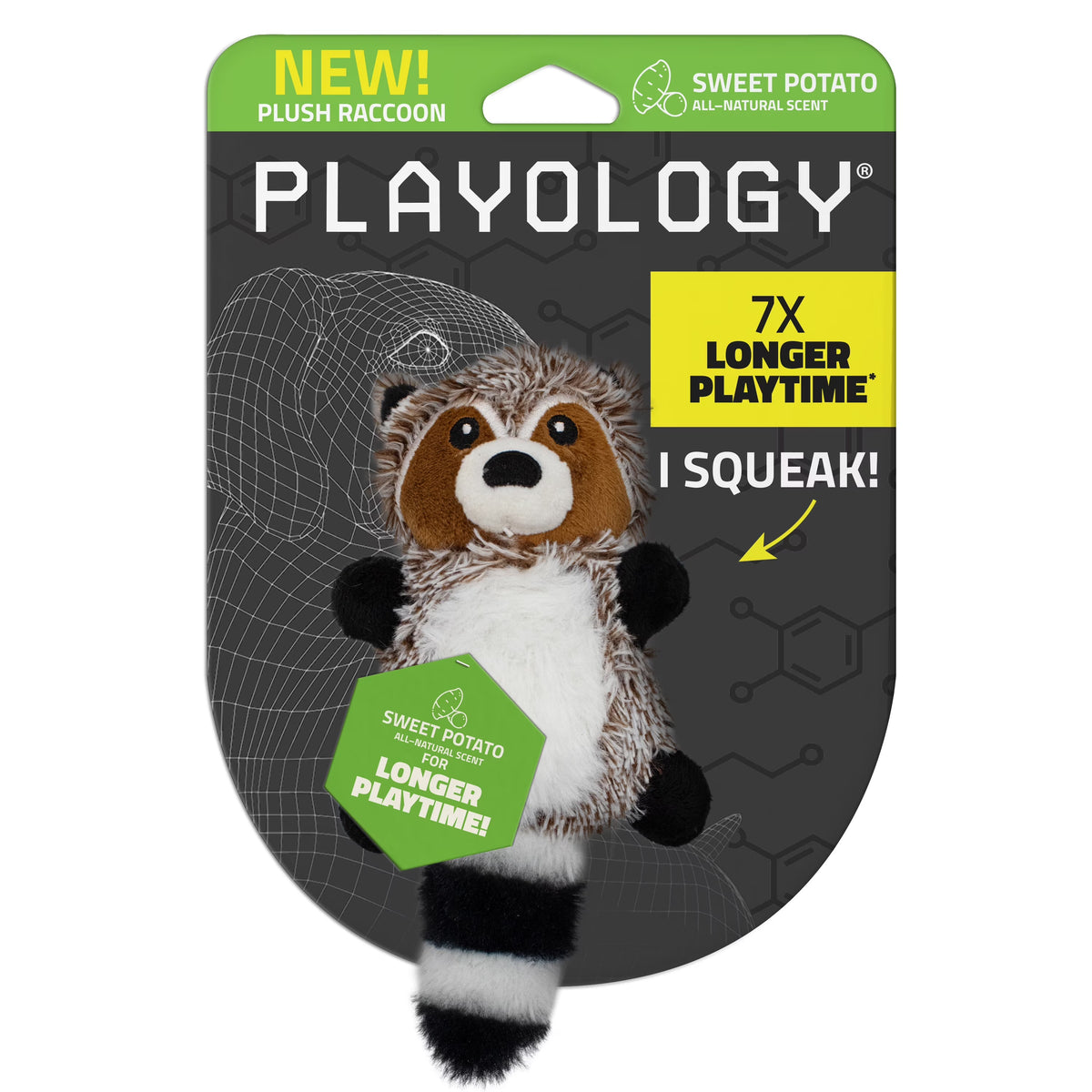 Playology Plushies Raccoon - Sweet Potato Small