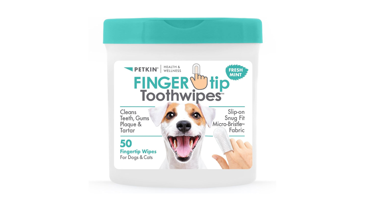 Petkin Finger Tip Tooth Wipes 50pk