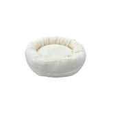 Round Boucle Pet Bed Cream