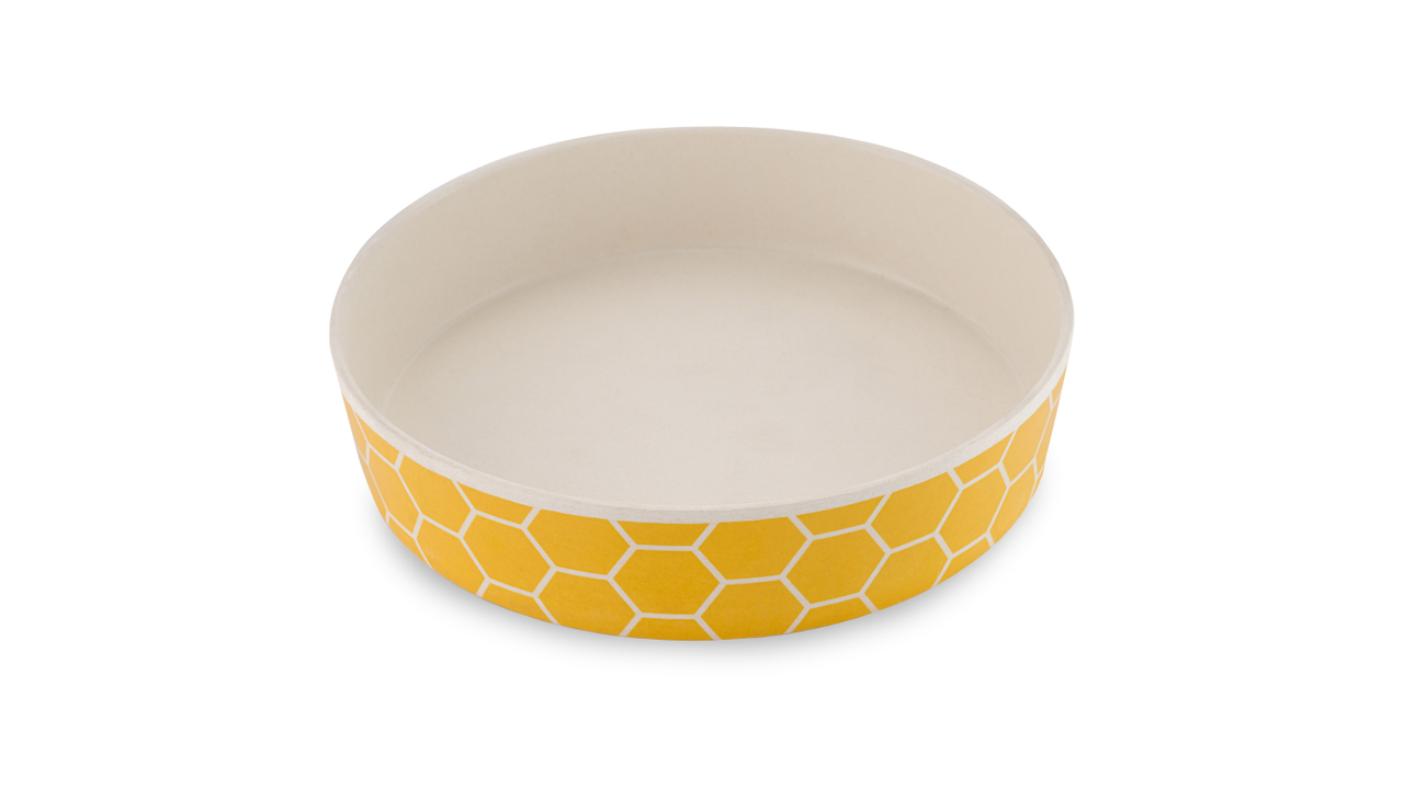 Beco Classic Bamboo Cat Bowl - Honeycomb