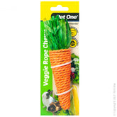 Pet One Veggie Rope Chew Carrot Medium