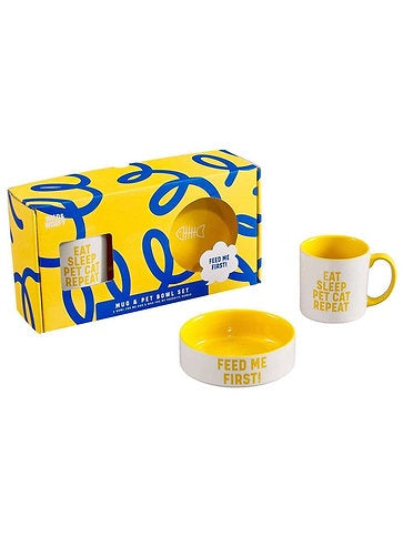 Wild & Woofy Mug & Pet Bowl Set