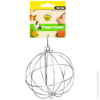 Pet One Veggie Hanging Feeder Ball