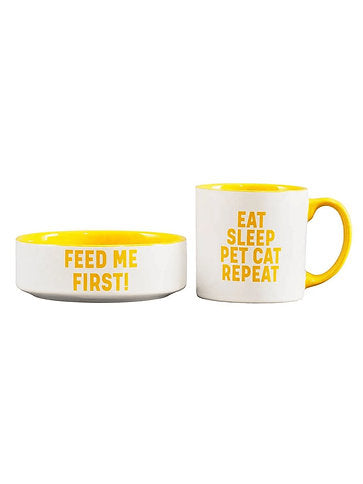 Wild & Woofy Mug & Pet Bowl Set