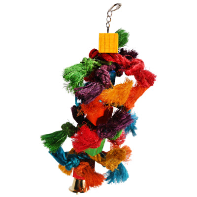 Avi One Parrot Toy - Wooden Cubes With Sisal