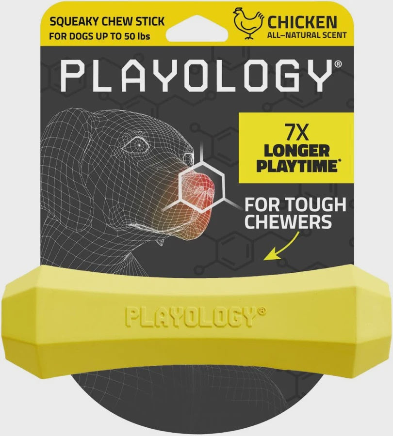 Playology Squeaky Chew Stick - Chicken Jumbo