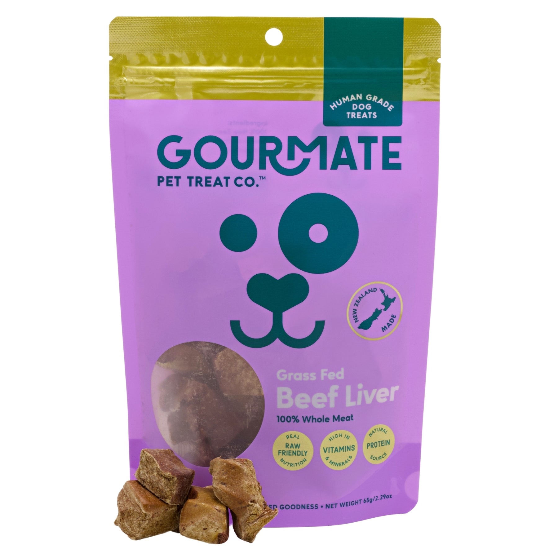 Gourmate Grass Fed Beef Liver 65g