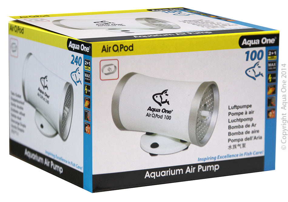 Aqua one air o2 sales pod 100 aquarium pump