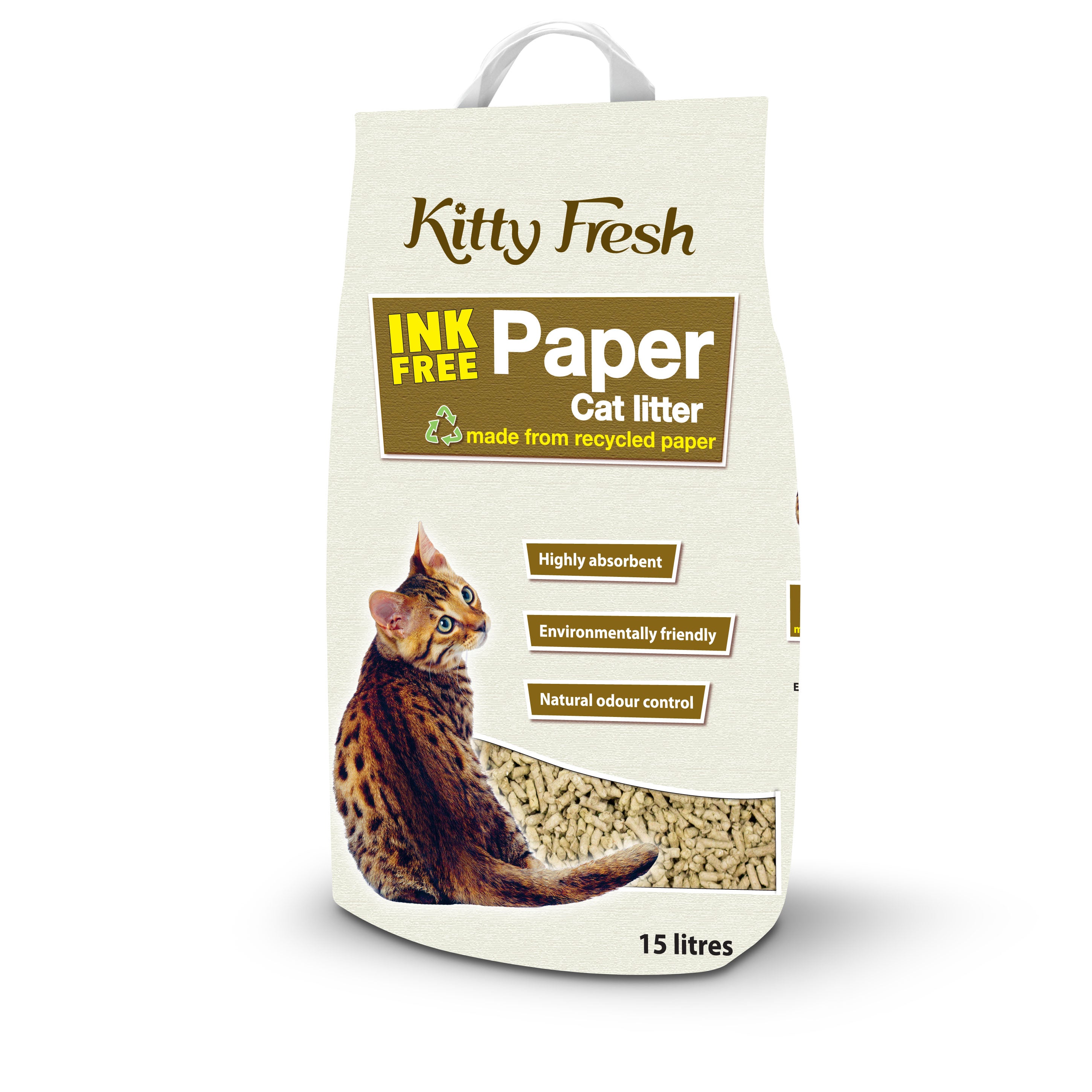 Paper fashion based cat litter