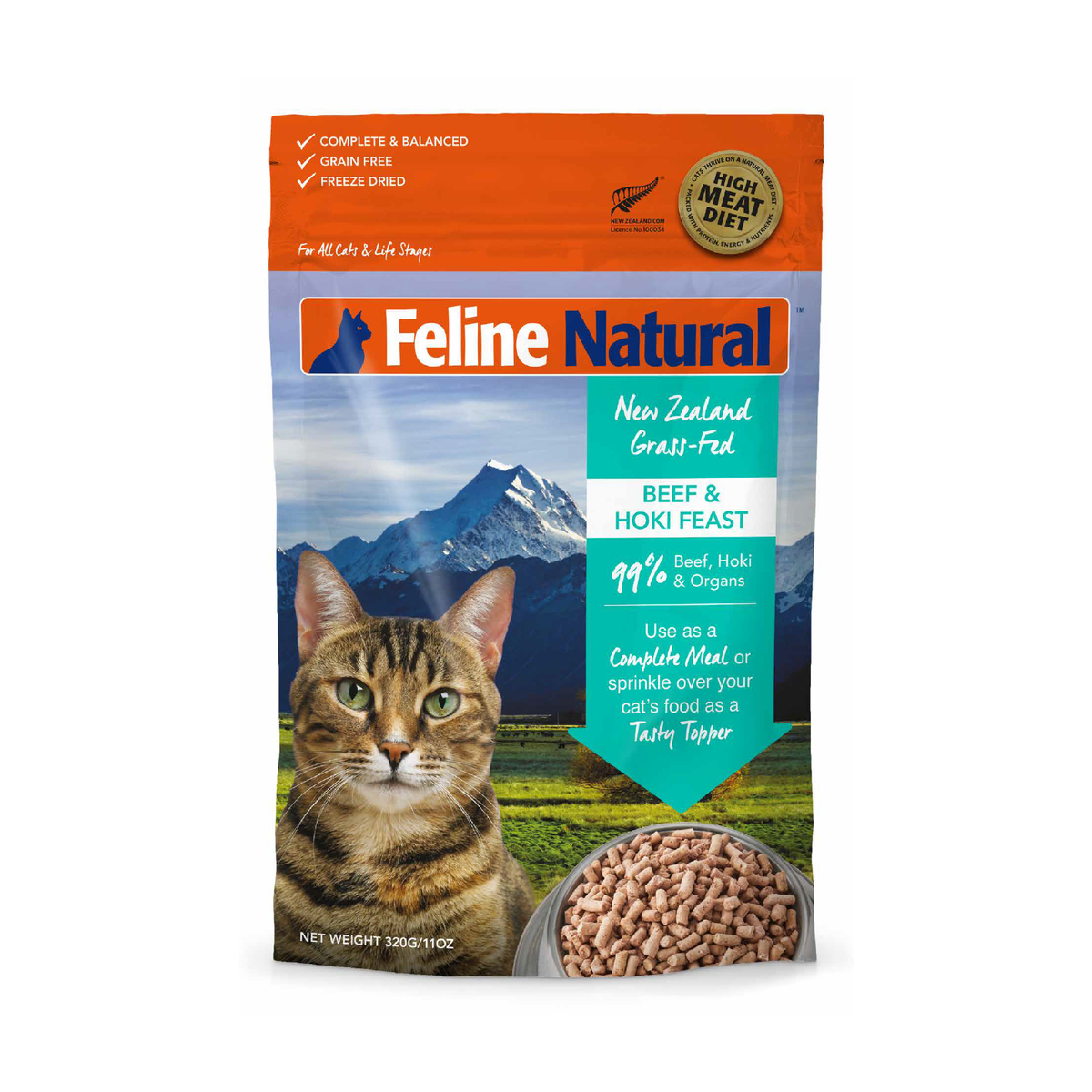 Feline Natural Hoki & Beef Multipack 85g