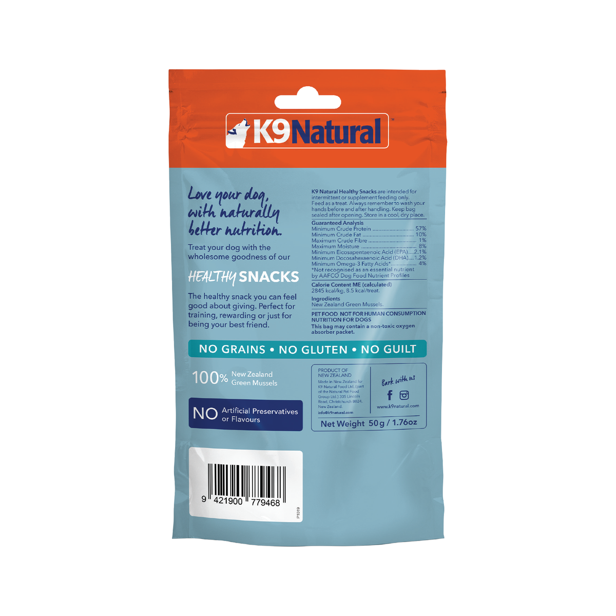K9 Natural Healthy Snacks Green Mussel