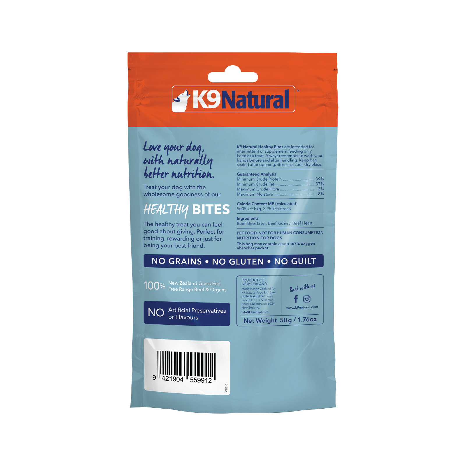 K9 Natural Healthy Bites Beef