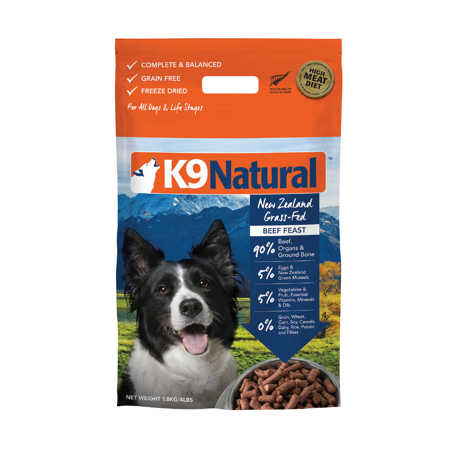 K9 Natural Beef Feast Freeze Dried