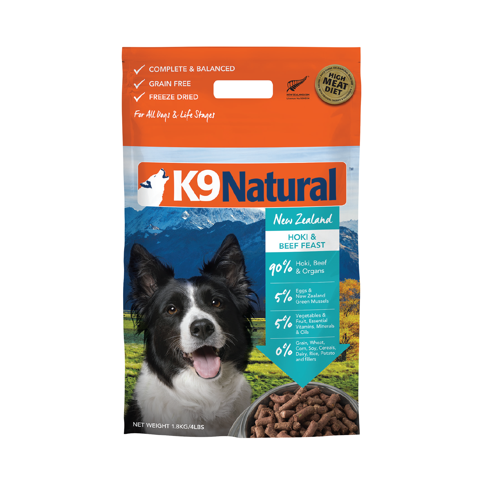 K9 Natural Beef and Hoki Feast Freeze Dried