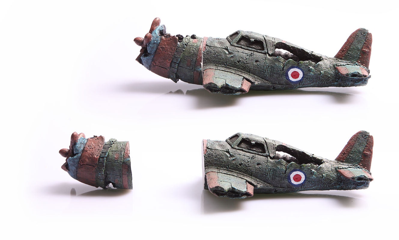 Aqua One Wrecked Bomber Magnetic Ornament
