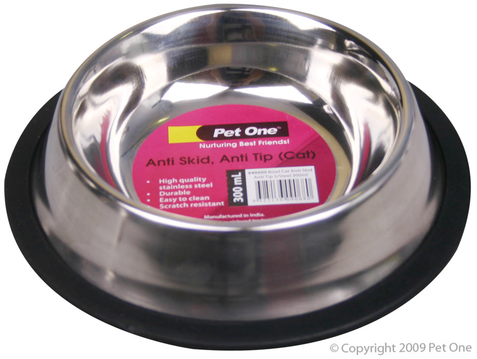 Pet One Cat Stainless Steel Bowl 250ml