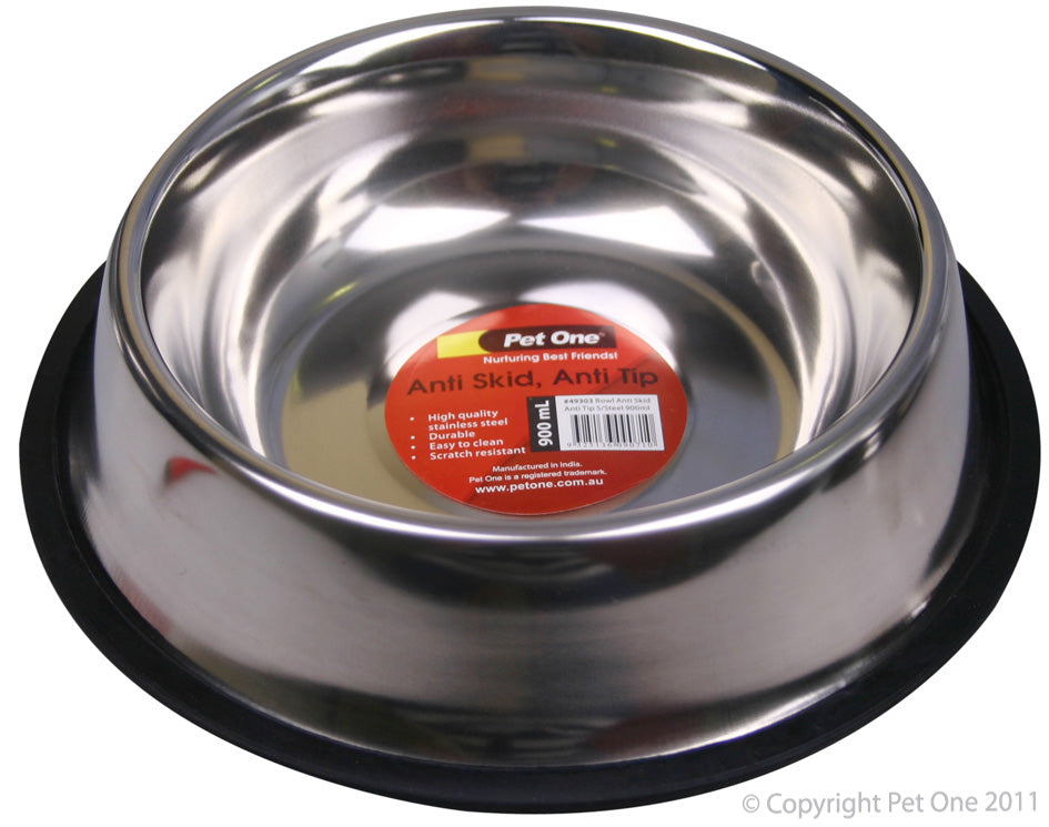 Pet One Anti Skid Stainless Steel Bowl