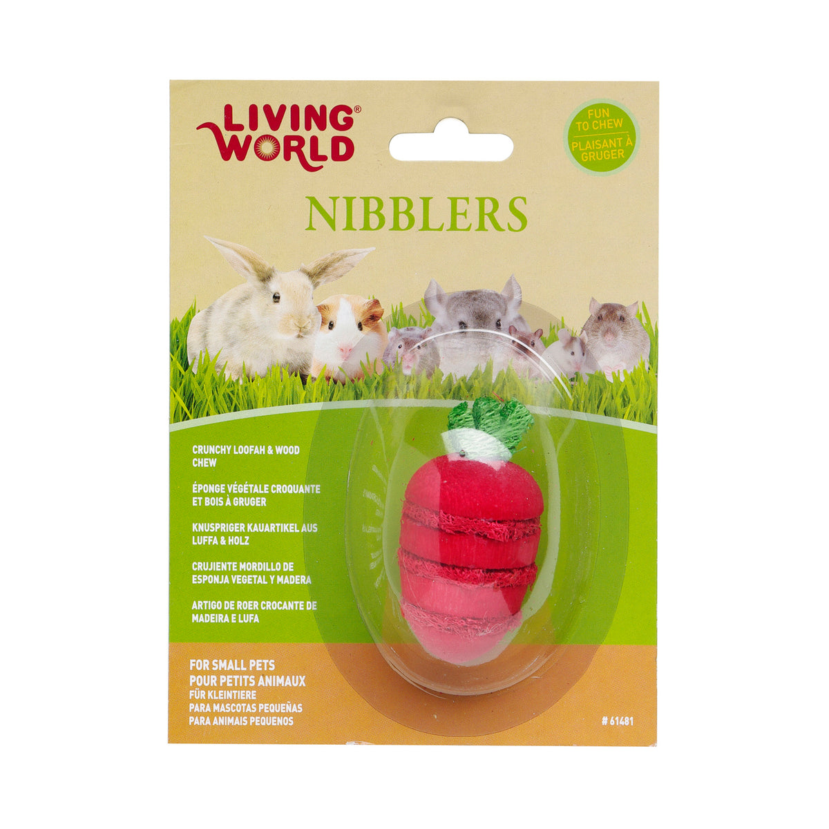 Nibbler Strawberry Loofah Chews