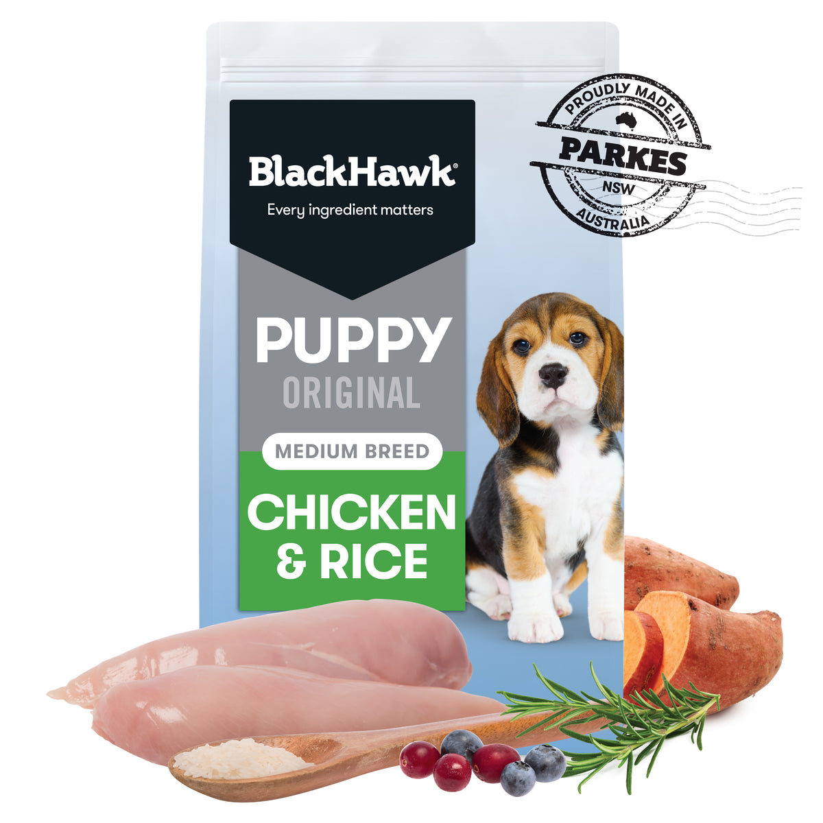 Black Hawk Medium Breed Puppy Chicken & Rice