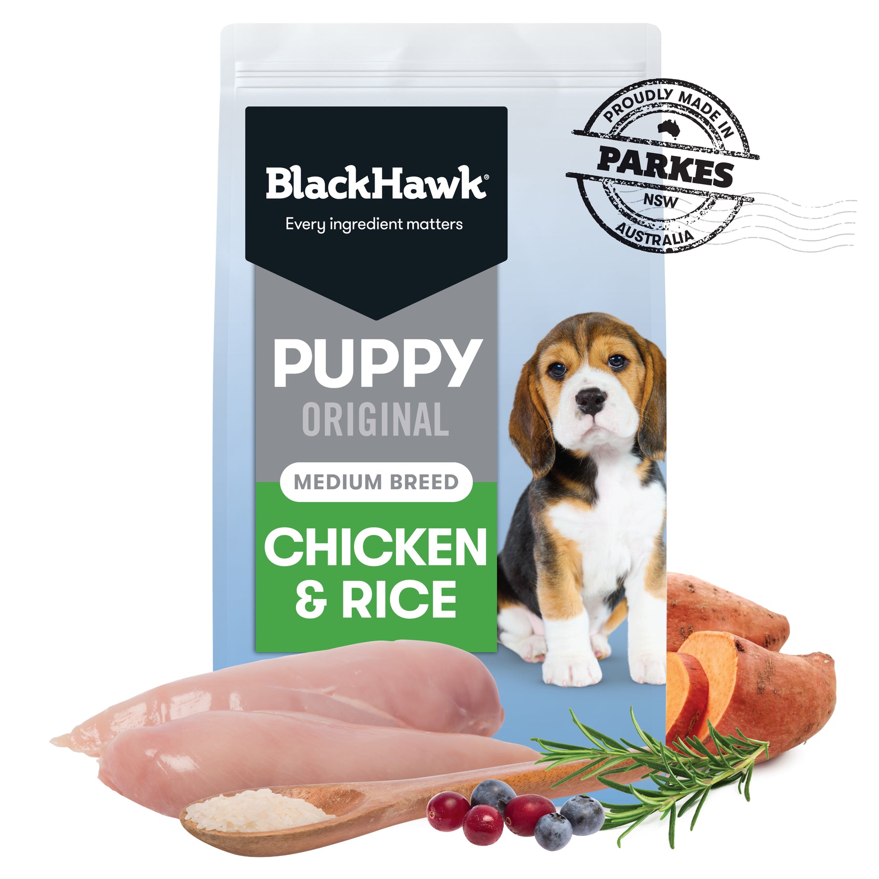 Black Hawk Medium Breed Puppy Chicken & Rice